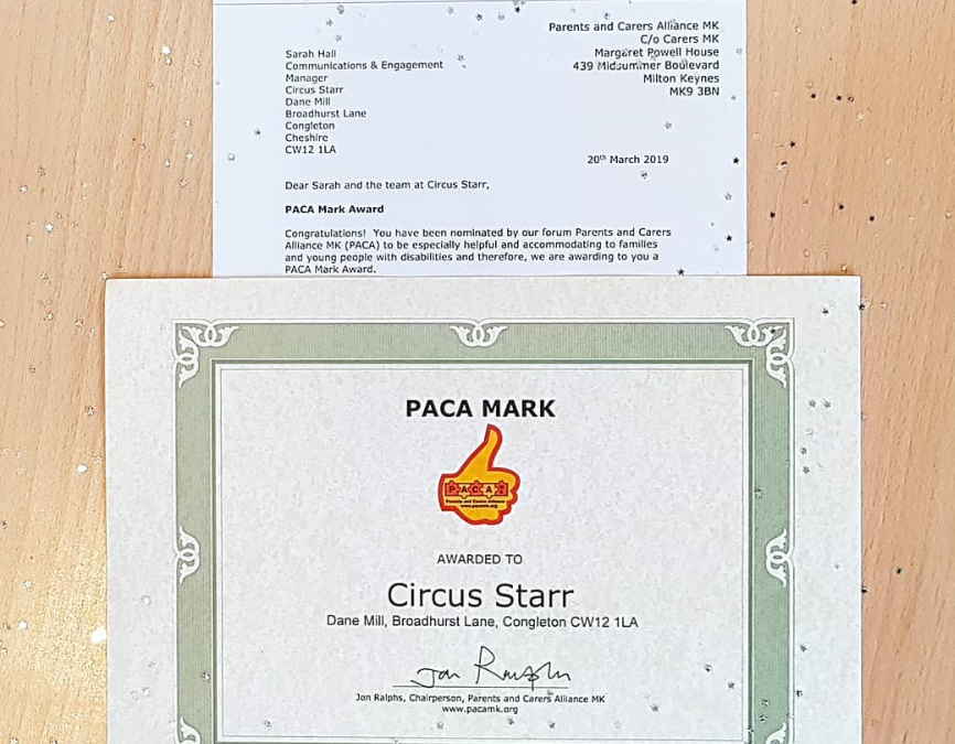 Circus Starr wins PACA Mark Award